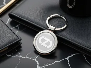 OZ Porte-clés Personnalisé Logo Premium Unique S